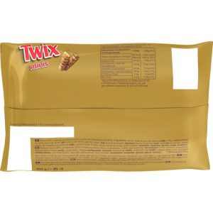TWIX mini caramel coating biscuit chocolate bars,