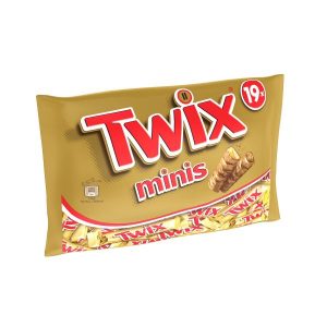 TWIX mini caramel coating biscuit chocolate bars