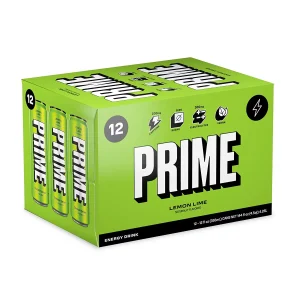 12 Cans Box Prime lemon Lime Energy Drink Can