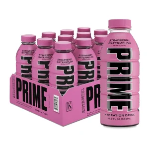 12 Pack Strawberry Watermelon Prime Hydration Drink
