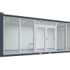7×3.2m Glass Container, 3 glass walls
